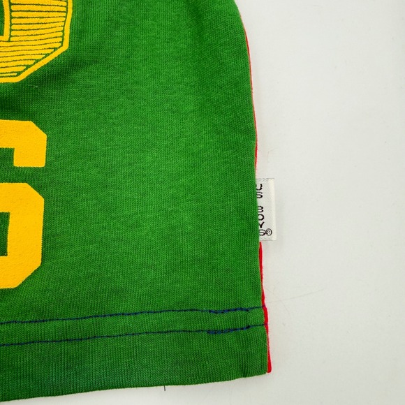 Vtg US BOYS Colorblock Tee 2T Made in USA Toys R Us Sport Style NWT Deadstock - Picture 3 of 15